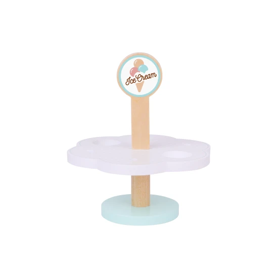 Eisstand aus Holz. Essen aus Holz. Tooky Toy