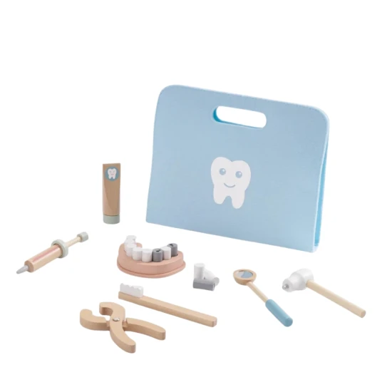 Zahnarzt-Set für Kinder mit Zähnen und zahnärztlichem Instrumenten