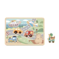 Puzzle mit Geräuschen Fahrzeuge Pastell