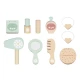 Tooky Toy Holzschminktisch – Kindertisch mit Spiegel und Accessoires