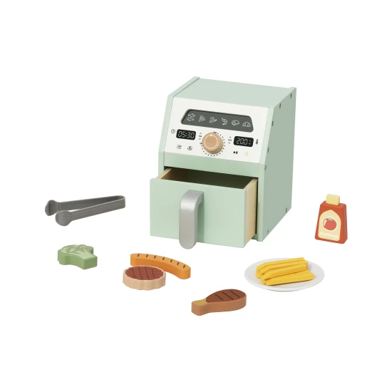 Kinderfritteuse aus Holz – Küchenspielzeug für Kinder