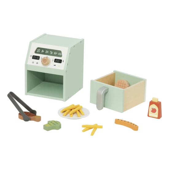 Kinderfritteuse aus Holz – Küchenspielzeug für Kinder
