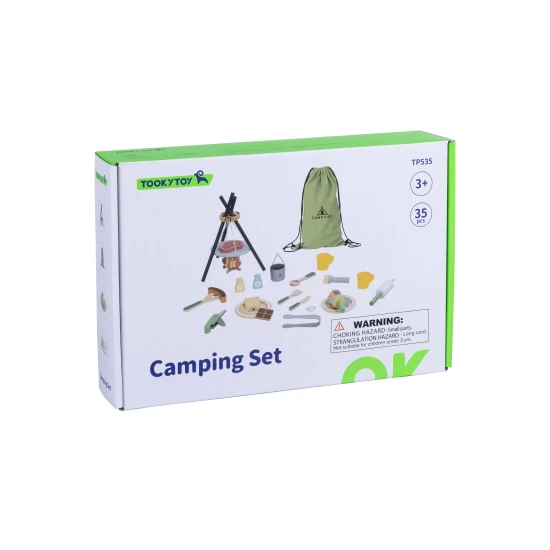 Picknickset Tooky Toy – Holzset für Kinder mit Essen und Geschirr