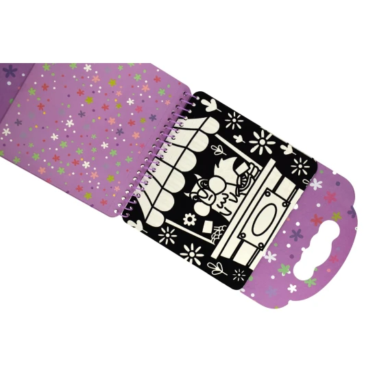 Samt-Malbücher Tiere 8 Marker Kreativset Tookyland