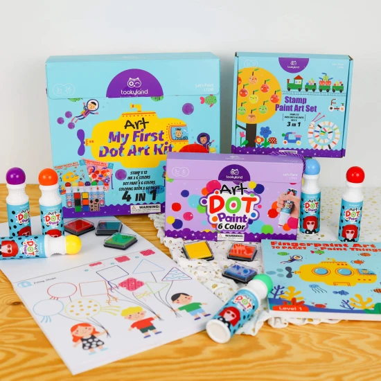 Großes Kreativset Farben in der Tube Malen