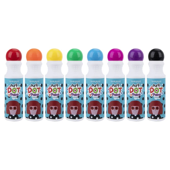 Dot Painting Farben in einer Tube Abwaschbar 8 Stück Tookyland