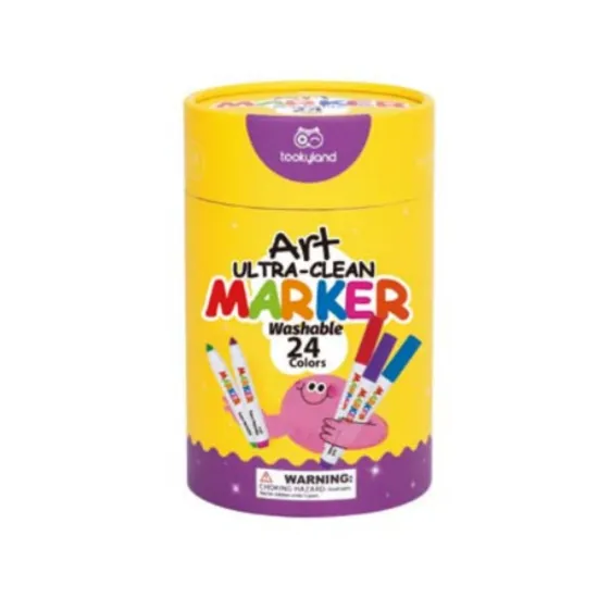 Abwaschbare Marker, ideal für kleine Hände, leicht zu greifen und mit weicher, flexibler Spitze