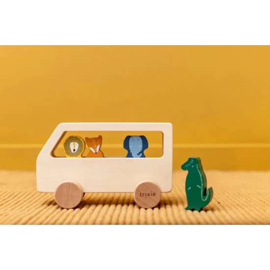 Holzbus mit Tieren Holzbus mit Tieren – Trixie 36-272
