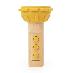 Holztaschenlampe mit Silikon Löwe