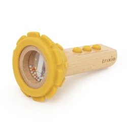 Holztaschenlampe mit Silikon Löwe Holztaschenlampe mit Silikon Löwe