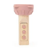 Holztaschenlampe mit Silikon Katze