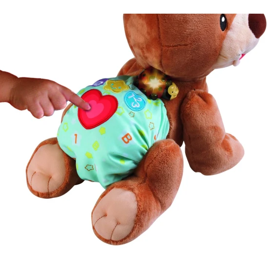 Interaktiver Kletterteddybär für Kinder mit Lichtern und Liedern.