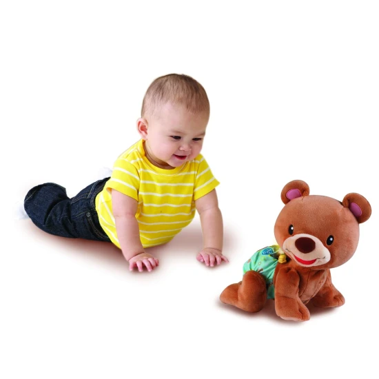 Interaktiver Kletterteddybär für Kinder mit Lichtern und Liedern.