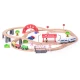 Holzeisenbahn mit elektrischer Lok und Viadukt Holzeisenbahn mit elektrischer Lok und Viadukt – Woody 102193064