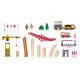 Holzeisenbahn Kran 70 Teile – Woody 102193073
