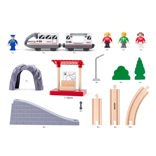 Holzeisenbahn Achter 45 Teile Holzeisenbahn Achter 45 Teile – Woody 102193078