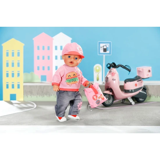 baby born kleidung fuer die stadt 43 cm t-shirt jeans schuhe cap rucksack