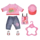 baby born kleidung fuer die stadt 43 cm t-shirt jeans schuhe cap rucksack