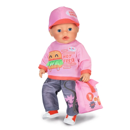 baby born kleidung fuer die stadt 43 cm t-shirt jeans schuhe cap rucksack
