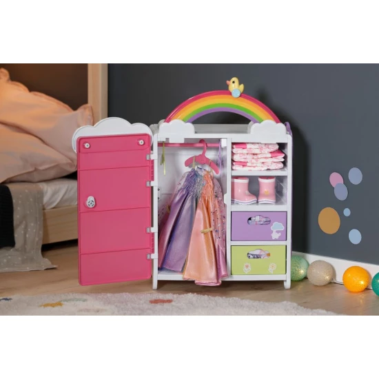 baby born regenbogen kleid kleid mit fluegeln fuer puppe 43 cm