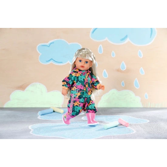 baby born little outdoor overall 36 cm gummistiefel puppe