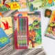 Dino World Malbuch mit Buntstiften Dinosaurier Depesche