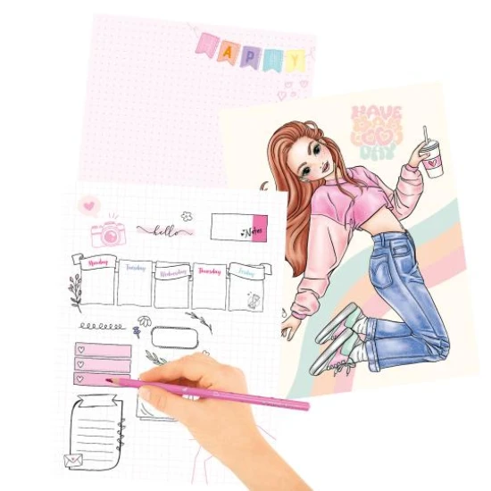 Kreatives Malbuch TOPModel mit Licht Mood