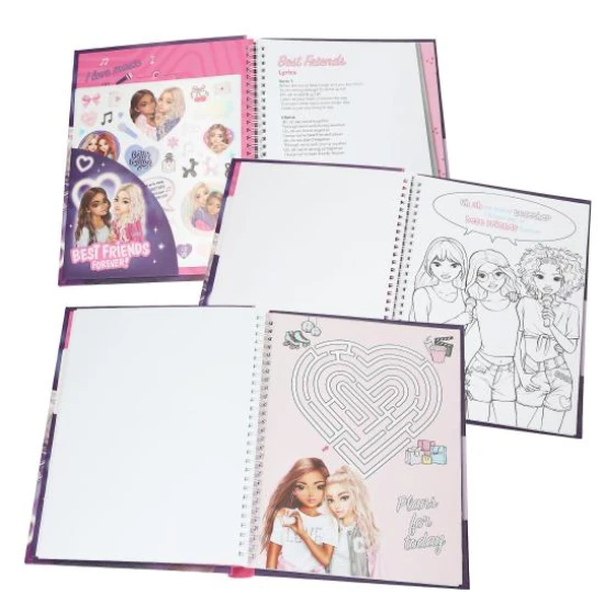 Malbuch TOPModel mit LED-Licht und Sound MY BFF