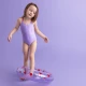 Badeanzug mit UPF 50+ Purple Red