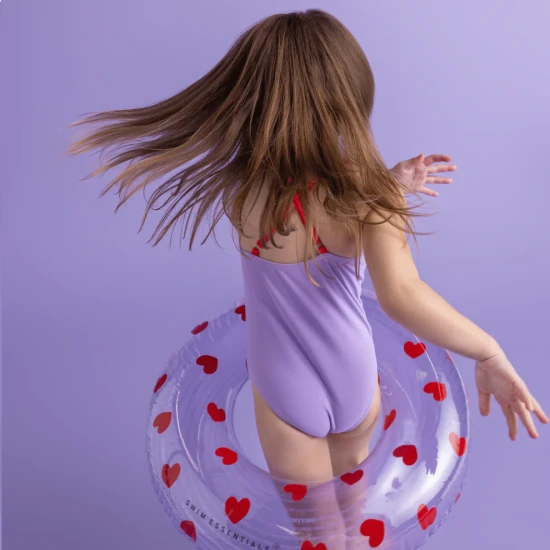 Badeanzug mit UPF 50+ Purple Red