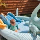 Aufblasbarer Pool mit Rutsche Dino 210 cm