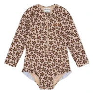 Wildblumen-Badeanzug mit langen Ärmeln und UV-Schutz 50+