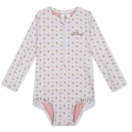 Cozy Hearts UPF 50+ Langarm-Badeanzug