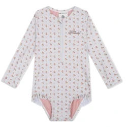 Cozy Hearts UPF 50+ Langarm-Badeanzug