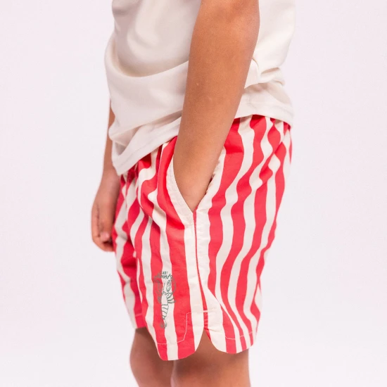 Badeshorts mit UPF 50+ Lobster Stripe von Swim Essentials fur Kinder
