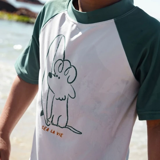 UPF 50+ Surfer-Schwimmshirt