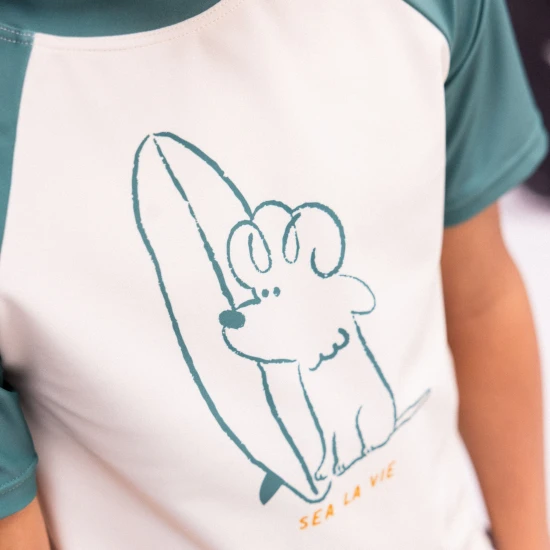 UPF 50+ Surfer-Schwimmshirt