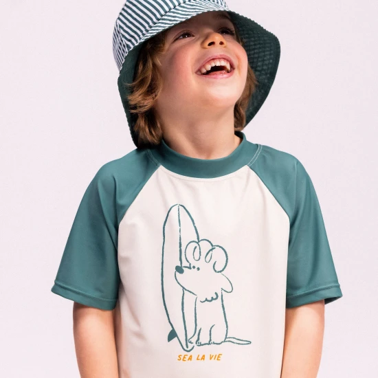 UPF 50+ Surfer-Schwimmshirt