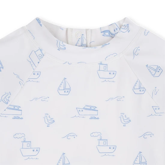 UV-Shirt mit UPF 50+ Little Seagull Weiß