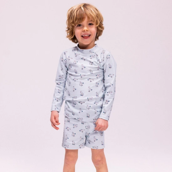 UV-Shirt mit UPF 50+ Little Seagull Blau
