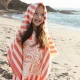 Meerjungfrauen-Strandponcho 65 x 65 cm