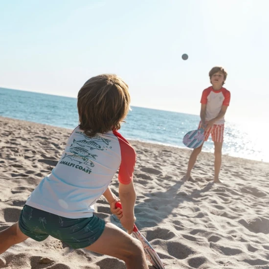 Beach-Tennis-Fang des Tages