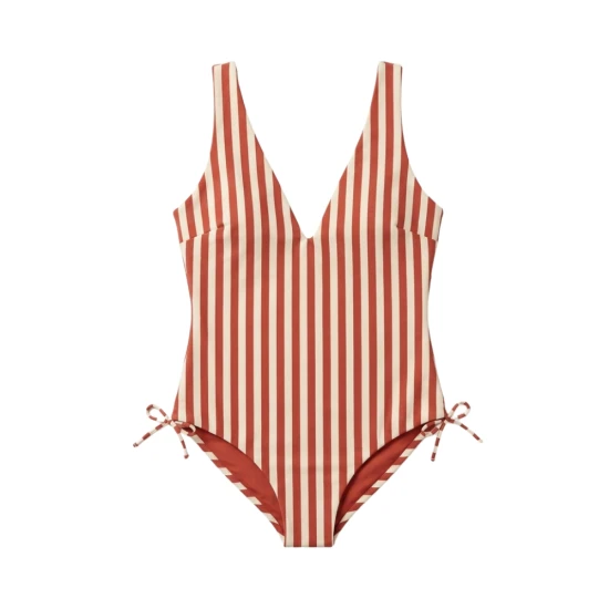 Damen-Badeanzug mit UPF 50+ Palm Stripe