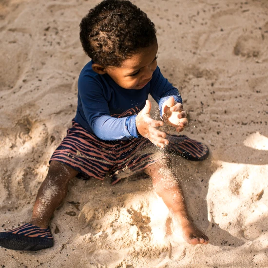 Kinder-Badeshorts für Jungen mit LSF 50+ Zebra Swim Essentials