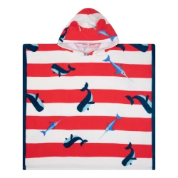 Strandponcho Whales 65 x 65 cm