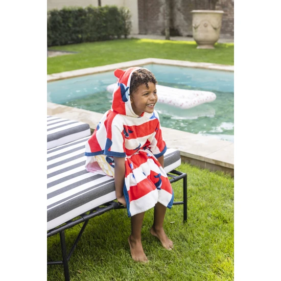 Kinder-Strandponcho Wale 65 x 65 cm mit Kapuze von Swim Essentials