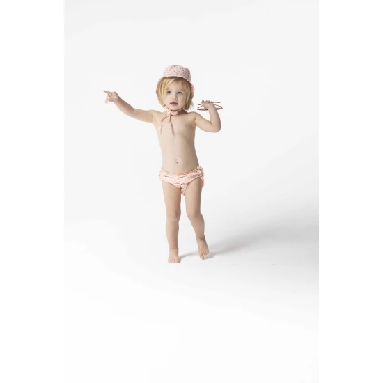 Windelbademode für Babys mit LSF 50+ Leopard altrosa Swim Essentials