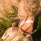 Handschuhe Blumen 0-2 Jahre
