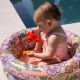 Aufblasbarer Kinderpool Blumen 60 cm mit Blumenmuster, 2 Luftkammern