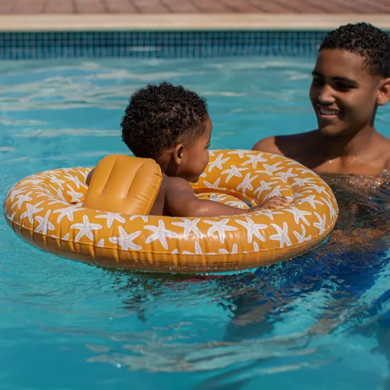 Aufblasbares Laufrad für Babys Seestern mit Sternenmotiv